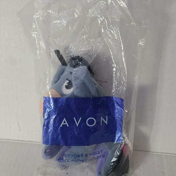 2 Vintage Avon Eeyore Cell Phone Holder New Sealed Plush 2001  1 sealed 1 opened - Picture 4 of 6